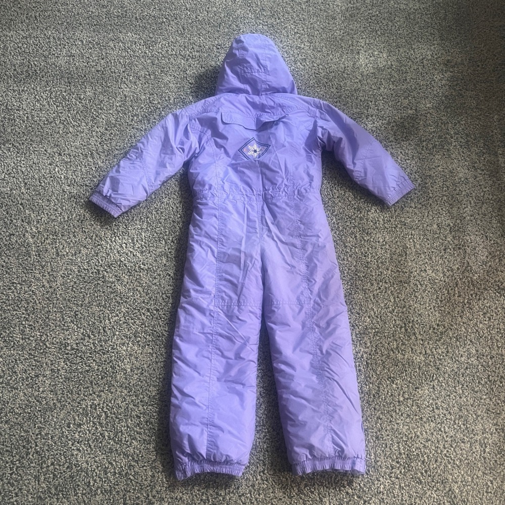 Rawik Kids Purple Insulated Snow Suit One Piece Ski Bib Hooded Girls XL 6X - Picture 7 of 13